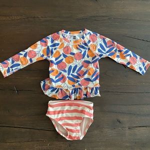 Tea collection 2 piece rash guard swimsuit